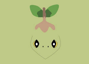 Minimalist Turtwig Head Wallpaper