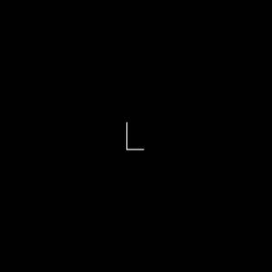 Minimalist White Letter L On Black Background Wallpaper