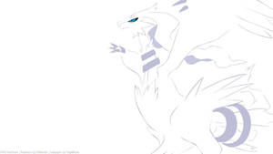 Minimalist White Reshiram Wallpaper