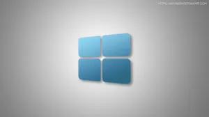 Minimalist Windows 10 Hd Blue Logo Wallpaper