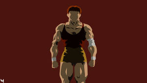 Minimalist Young Baki Hanma Wallpaper