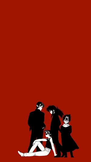 Minimalist Yuyu Hakusho Characters Wallpaper