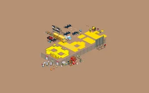 Minimalistic Pixel Art Wallpaper