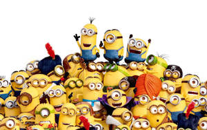 Minion Desktop Group Photo Wallpaper