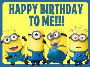 Minion Happy Birthday To Me Wallpaper