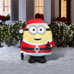 Minion Santa Inflatable Decoration Wallpaper