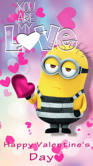 Minion You Are My Love Wallpaper