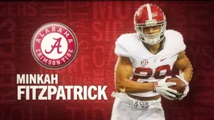 Minkah Fitzpatrick Graphic Art Alabama Crimson Tide Wallpaper