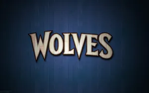 Minnesota Timberwolves Name Logo Wallpaper