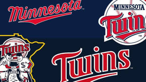 Minnesota Twins Logos And Wordmarks Wallpaper