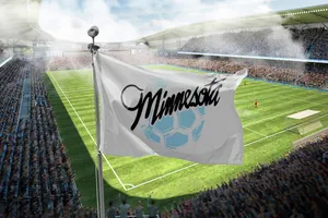 Minnesota United Fc Flag Banner On Stadium Wallpaper