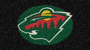 Minnesota Wild Marble Design Wallpaper