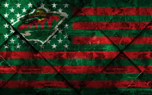 Minnesota Wild Rhombus Flag Wallpaper