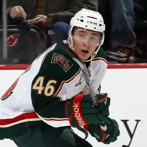 Minnesota Wild's Star Defenseman, Jared Spurgeon In Action Wallpaper
