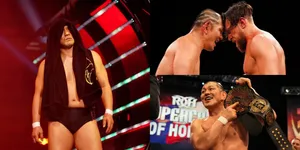 Minoru Suzuki Wrestling Career Highlights Wallpaper