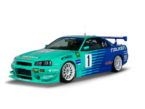 Mint Green And Blue Skyline Car Wallpaper