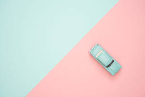 Mint Green Car Pastel Aesthetic Wallpaper