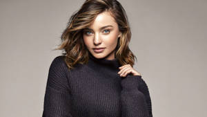 Miranda Kerr Knit Turtleneck Wallpaper