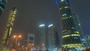 Misty Doha City Wallpaper