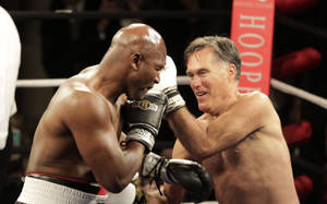 Mitt Romney And Evander Holyfield Wallpaper