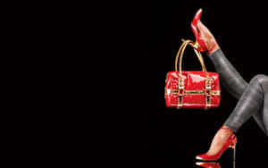 Miu Miu Red Bag And Heels Wallpaper