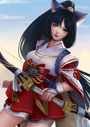 Miya Mobile Legend Suzuhime Skin Wallpaper