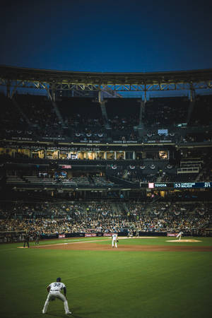 Mlb Petco Park Stadium Night Wallpaper