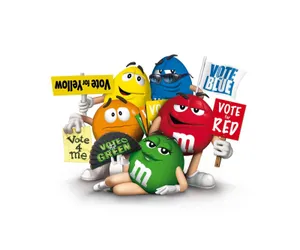 Mms Colourful Chocolate Crew Wallpaper