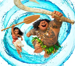 Moana And Maui Wallpaper
