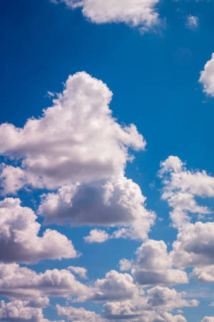 Mobile Blue Cloudy Sky Wallpaper