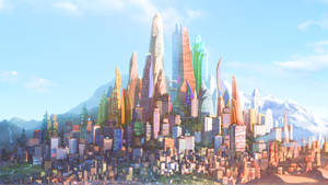 Modern Aged Zootopia City Wallpaper