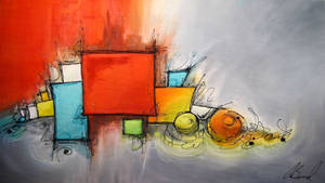 Modern Art Abstract Painting Wallpaper