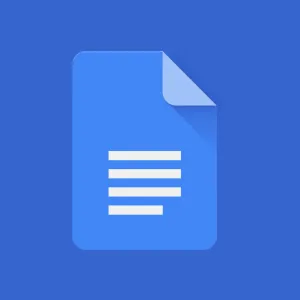 Modern Blue Google Docs Icon Wallpaper