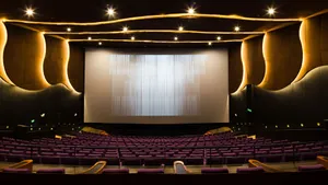 Modern Cinema Hall Interior Wallpaper