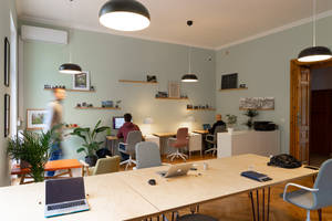 Modern Co-working Space Wallpaper