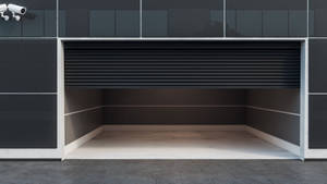 Modern Minimalist Garage Black Aesthetic Wallpaper