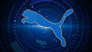 Modern Puma In Blue Wallpaper