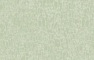 Modern Sage Green Laptop On A Minimalist Background Wallpaper