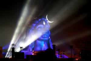 Modern Shiva Statute Wallpaper