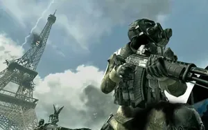 Modern Warfare Eiffel Tower Defense Wallpaper