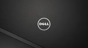 Modest Black Dell Logo Wallpaper