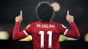 Mohamed Salah Back Jersey 11 Wallpaper