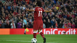 Mohamed Salah Backshot Wallpaper