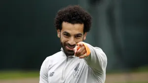 Mohamed Salah Pointing Wallpaper