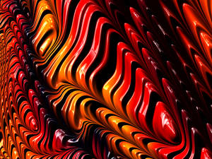 Molten Sliced Fractal Pattern Wallpaper