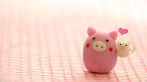 Mommy And Baby Pig Kawaii Ipad Wallpaper