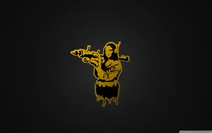 Mona Lisa Bansky Wallpaper