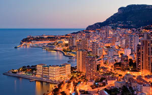 Monaco Warm Lights Wallpaper