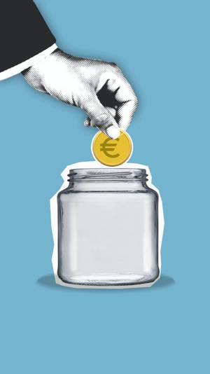 Money Background Vector Art Hand Dropping Coin Wallpaper