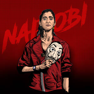 Money Heist Nairobi Vector Art Wallpaper